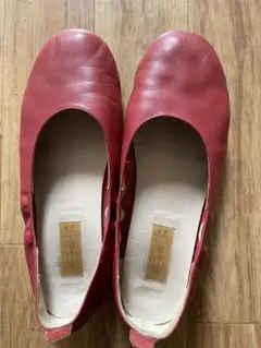 あしながおじさん★赤フラットシューズ★２４．５