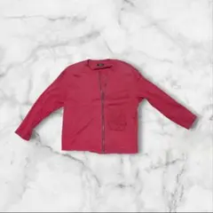 Topys レッド ジップアップジャケット