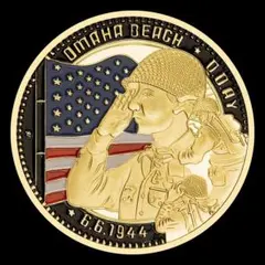 1944.6.6 omaha-beachワールドウォー チャレンジコイン メダルのサムネイル