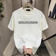 【 新品 送料無料 】 3L メンズ Tシャツ MINARUIMNR ホワイト