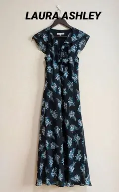 LAURA ASHLEY 花柄ノースリーブワンピース　サイズ9