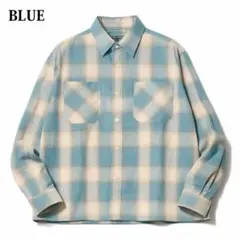 オンブレ チェックシャツ メンズ 長袖シャツ アメカジ　3色