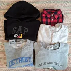 まとめ売り 秋冬トップス5点 105～110cm