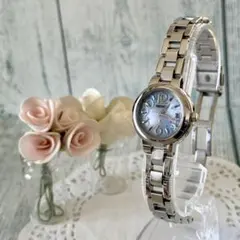 【希少】SEIKO ルキア 電波ソーラー 腕時計 1B22-0AK0 青調