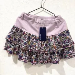 アナスイミニ キュロット レース 紫 パープル レース ティアード ミニ 