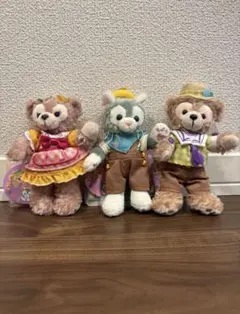 ダッフィー シェリーメ ジェラトーニ　ぬいぐるみバッチ　東京ディズニーシー