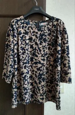 BEAMS HEART 七分袖 トップス ネイビー ベージュ