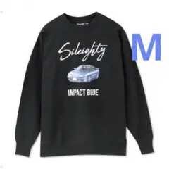 [新品]頭文字Dシルエイティ裏起毛トレーナー黒M◆アベイル