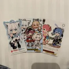 ヴァイスシュヴァルツ ホロライブ PRカード2種 ステッカー　不知火フレア付 ヴァイスシュヴァルツ ホロライブ PRカード1種 ステッカー 不知火
