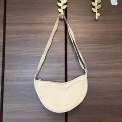 【美品】UNIQLO ラウンドミニショルダーバッグ ベージュ