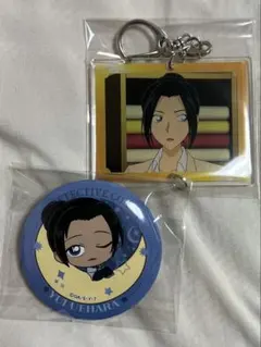 コナンランド　上原由衣　アクリルキーホルダー　バッジセット