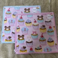 未開封】フェイラー♥プティカップケーキ ハンカチ✧2枚セット WEB限定