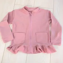 ピンク フリル付き ラッシュガード　100cm