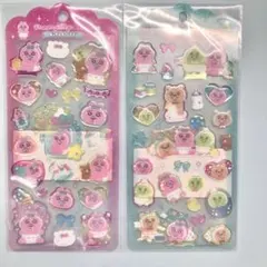 ２点　おぱんちゅうさぎ　ドロップジェリーシール
