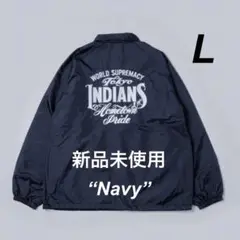 東京インディアンズ　tokyo indians コーチジャケット XL ホワイト Tokyo indians 東京インディアンズ コーチジャケット