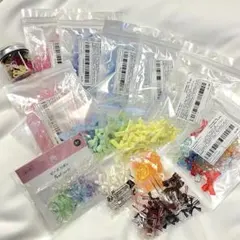 リボン型アクリルビーズセット