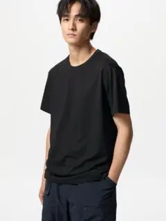 【新品未使用タグ付き】UNIQLO U エアリズムコットンクルーネックTシャツ
