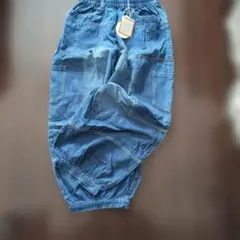 デニムバルーンパンツ ゴムウエスト