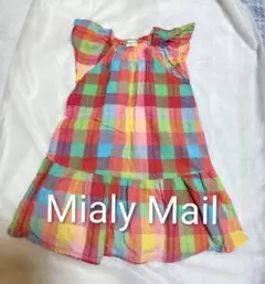 Mialy Mail チェック柄ワンピース 110cm マルチカラーのサムネイル