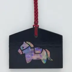 絵馬に飾り馬 干支 午 ストラップ 雑貨 置物 チャーム 新年 2026 縁起物