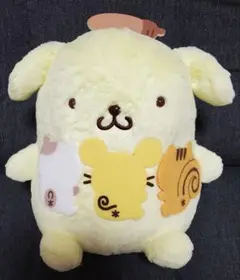 ポムポムプリン　チームプリン　ぬくぬく超BIGぬいぐるみ
