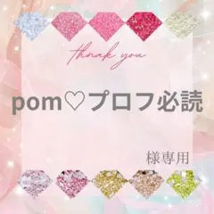 pom♡プロフ必読様