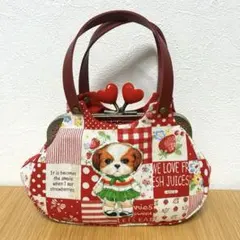 あおりがま口ポーチ　あんこちゃん