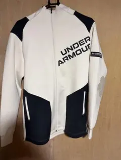 UNDER ARMOUR フルジップパーカー ホワイト ブラック LGのサムネイル
