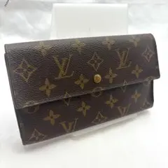 極美品　58 LOUIS VUITTON ルイヴィトン　ダミエ　三つ折り財布 2025年最新】LOUIS VUITTON 柄/詳細：ダミエ 三つ折り財布の人気