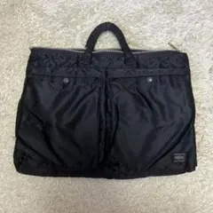 ポーター タンカー ショートヘルメットバッグ L ビジネス 黒　ブリーフケース