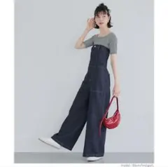 新品⭐︎タグ付き coca サマーデニムサロペット インディゴ Mサイズのサムネイル