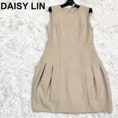 未使用級✨DAISY LIN ノースリーブ ドレスワンピース ベージュ系　40