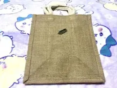 ★レア新品タグ付き★無印良品ジュートバッグ不揃いバウムオリジナルワンポイント刺繍のサムネイル