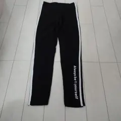 ブラックサイドストライプスパッツ 150cm