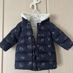 プチバトー 中綿コート ダウンジャケット 24m 86cm 花柄