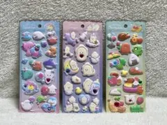 つぶらな瞳のぷくぷくシール 水族館 生ガキ お弁当箱 3枚セット