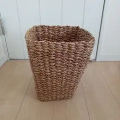限定価格！！天然素材 四角いバスケット　ゴミ箱