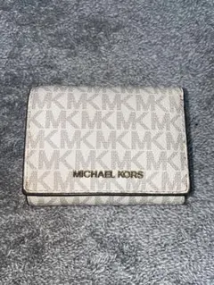 【超美品】MICHAEL KORS 三つ折り財布 ホワイト
