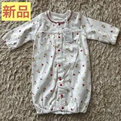クマ柄　ロンパース 60cm 新生児　男の子　女の子