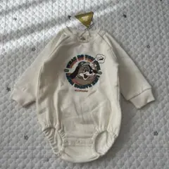 【7148②】マイリトルワンダー　長袖ロンパース　裏起毛　80cm 新品