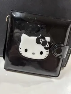 Hello Kitty 二つ折り財布 ブラックのサムネイル