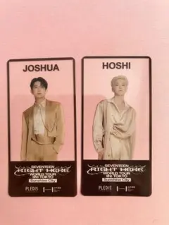 非売品　SEVENTEEN JOSHUA HOSHI クリアカード２枚組