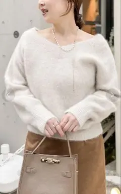 NOLLEY’S ヘアリー2WAYプルオーバーニット