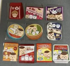 ちいかわ くりまんじゅうの炙りしめ鯖スナック おつまみ風ステッカー シールコンプのサムネイル