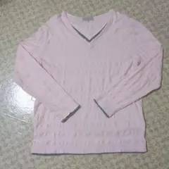 Vネック 長袖カットソー LL