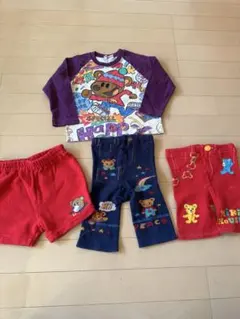 ミキハウス　ベビー服セット ショートパンツ　タイツ　トレーナー　90センチ