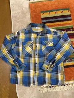 90s 00s Mr leggs チェック柄ネルシャツ Lサイズ