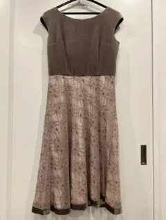 ROPÉ ノースリーブ フレアワンピース