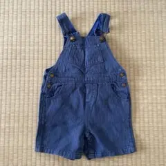PETIT BATEAU デニム　ショート　サロペット　　12m/74cm