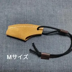 オレンジ 　ガチ投げ師向きフィンガープロテクター1.7mm厚　Mサイズのサムネイル